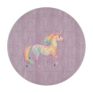 Magisches Regenbogen-Einhorn Personalisiert Schneidebrett