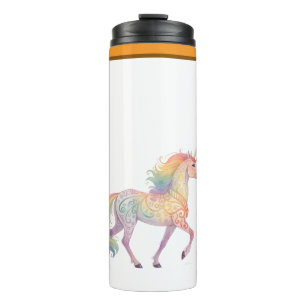 Magisches Regenbogen-Einhorn Personalisiert Thermosbecher