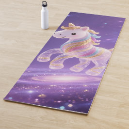 Magisches Regenbogen-Einhorn Personalisiert Yogamatte
