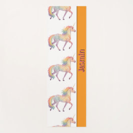 Magisches Regenbogen-Einhorn Personalisiert Yogamatte
