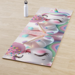 Magisches Regenbogen-Einhorn Personalisiert Yogamatte