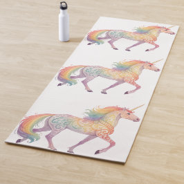 Magisches Regenbogen-Einhorn Personalisiert Yogamatte