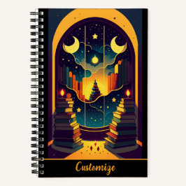 Magisches Reich der Bücher für ein benutzerdefinie