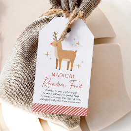 Magisches Rentier-Futter Weihnachtsfeiertag Geschenkanhänger