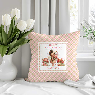 Magisches Rosa Fee 8. Geburtstag Wurfkissen Kissen
