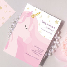 Magisches Rosa Gold Einhorn Geburtstag