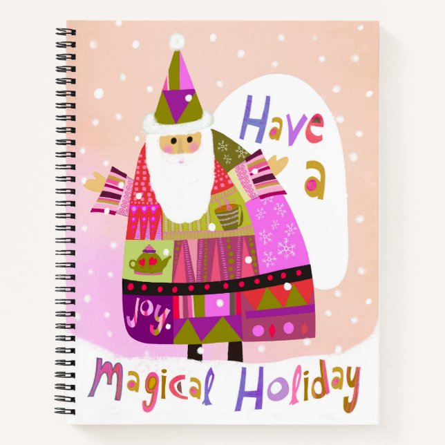 Magisches Santa Sketch-Notebook Notizbuch (Vorderseite)