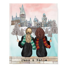 Magisches Schlossassistent Portrait, Wizards Print