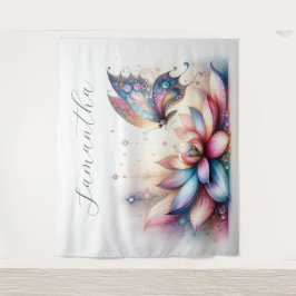 Magisches Schmetterlingsfoto Hintergrund des Party Wandteppich