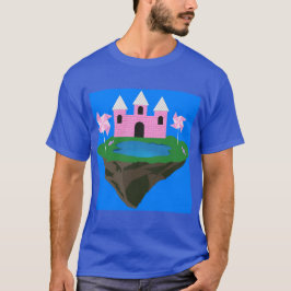 Magisches schwebendes Burg-Fantasy-T-Shirt T-Shirt
