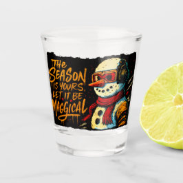 Magisches Snow-Bro-Shotglas funky Weihnachtsfeier  Schnapsglas