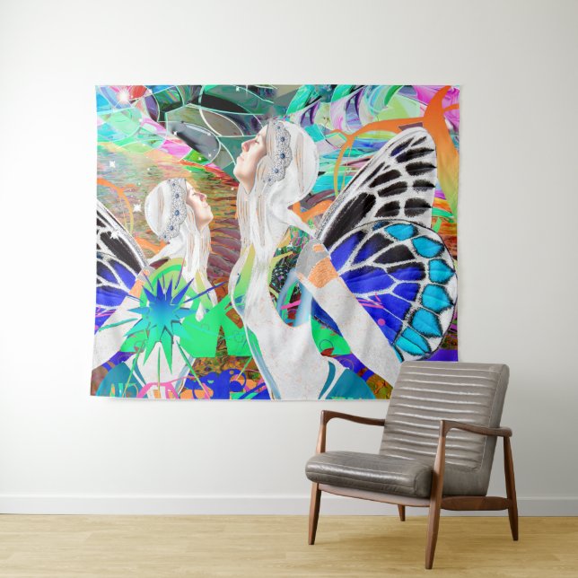 Magisches Tanzband Wandteppich (Beispiel (Horizontal))