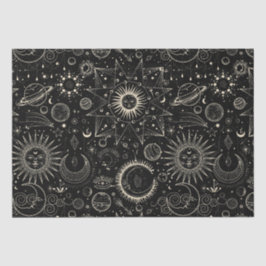 Magisches Tarot Astrologie boho Celestie Seidenpapier