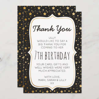 Magisches Thema Geburtstag Dankeschön Karte