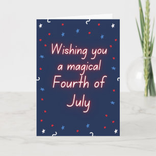 Magisches vierter Juli Karte