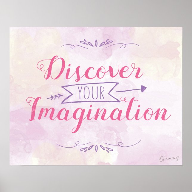 Magisches Vorstellungsplakat (Pink) Poster (Vorne)