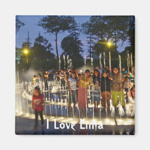 Magisches Wasser Garten-Lima, Peru Magnet