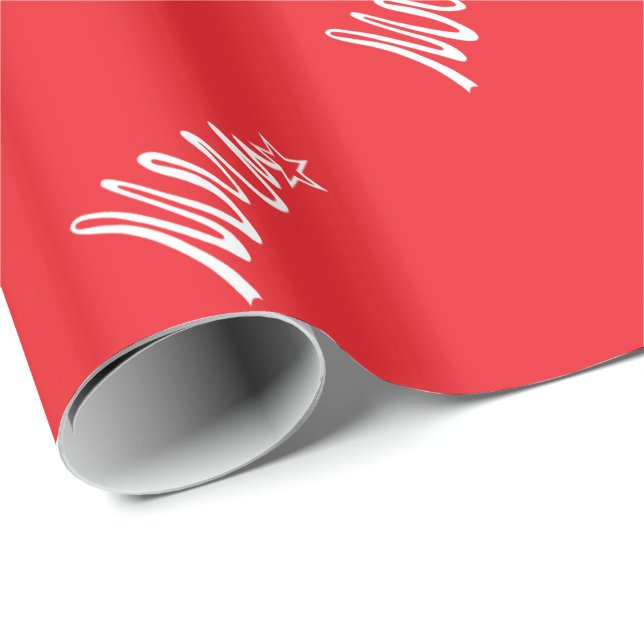 Magisches Weihnachtsbaum-Wrapping Paper Geschenkpapier (Rolleneckpunkt)