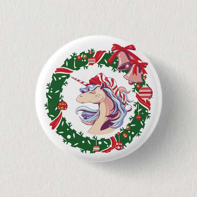 Magisches Weihnachtslied Button (Vorderseite)