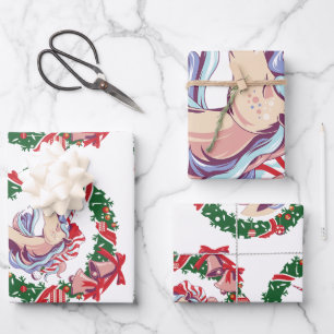 Magisches Weihnachtslied Geschenkpapier Set