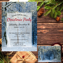 Magisches Winter Wonderland Weihnachts-Party Einladung