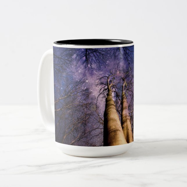 Magisches Woodland Zweifarbige Tasse (Vorderseite Links)