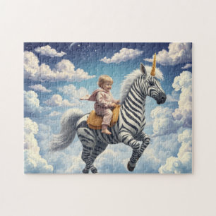 Magisches Zebro Einhorn Puzzle