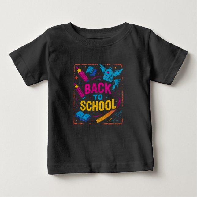 Magisches Zurück zur Schule - Fantasiedesign Baby T-shirt (Vorderseite)