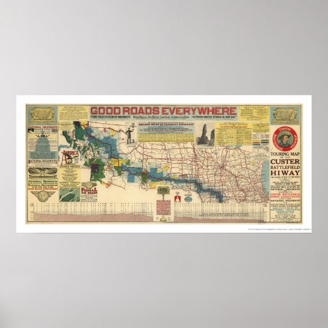 Magistrale des Custers - 1925 Poster (Vorne)