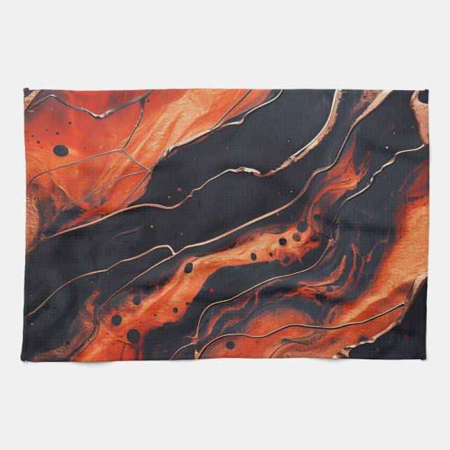 Magma Bloom Geschirrtuch (Horizontal)