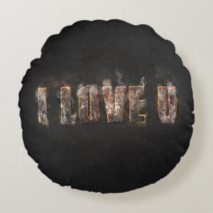 Magma-Effekt Rundes Kissen