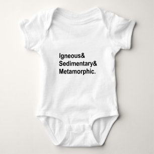 Magmatisch Sedimentär Metamorph   Gesteinsarten Baby Strampler