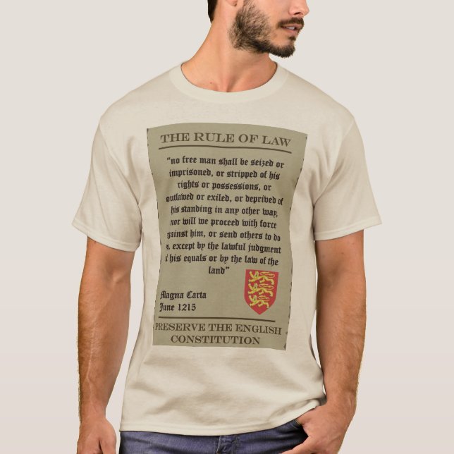 Magna Carta - Beibehaltung der Verfassung T-Shirt (Vorderseite)