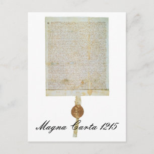 Magna Carta Libertatum - 1215 Postkarte