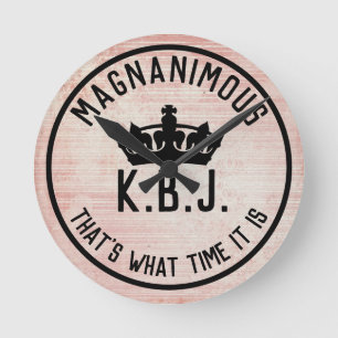 Magnanimous KBJ Commemorative Wall Clock Runde Wanduhr
