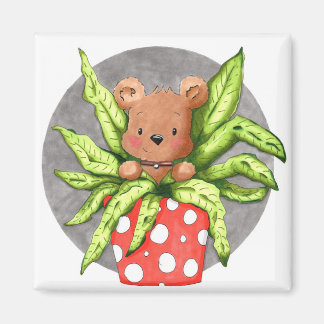 Magneet vierkant, studio de vrolijke tekening magnet