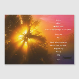 Magneetkaart met Hafiz - Even after all this time Magnetkarte