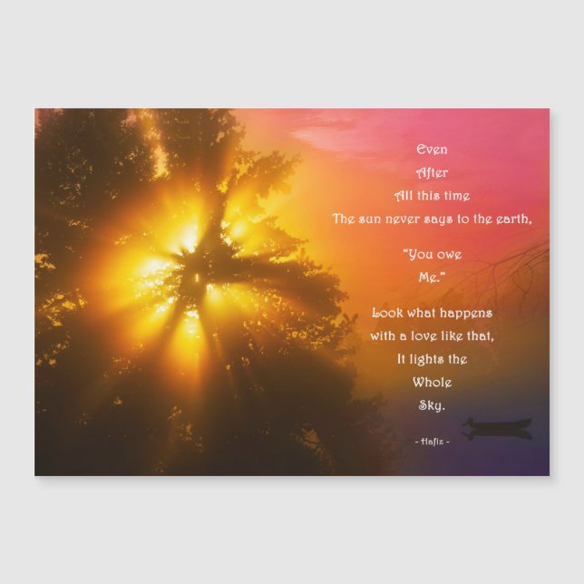 Magneetkaart met Hafiz - Even after all this time Magnetkarte (Vorderseite)