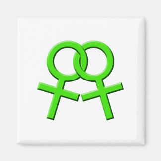 Magnet 03 der grünen Frauensymbole