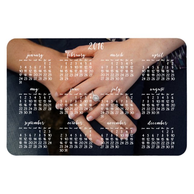 Magnet 2016 Magnetkalender Foto 4x6 (Horizontal)