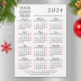 Magnet 2024 Business Calendar mit Ihrem Logo