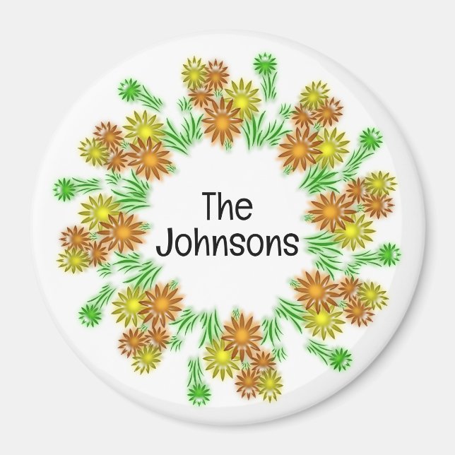 Magnet - 3D Glowing Flowers (Vorne)