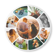 Magnet 9 Foto gerundet