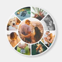 Magnet 9 Foto gerundet