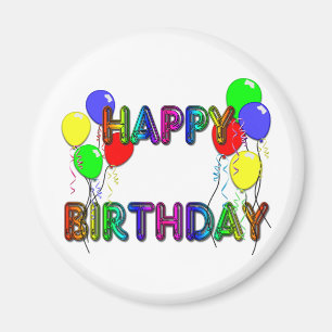 Magnet alles Gute zum Geburtstagballons-D1