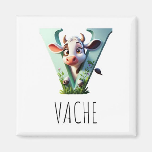 Magnet Animal Rigolos Buchstabe V (Vorne)