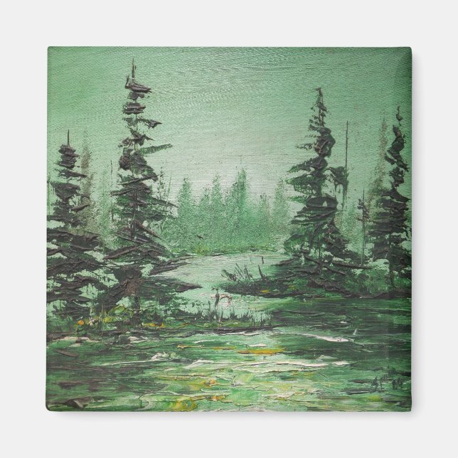 Magnet Ann Hayes Painting Green Forest (Vorne)