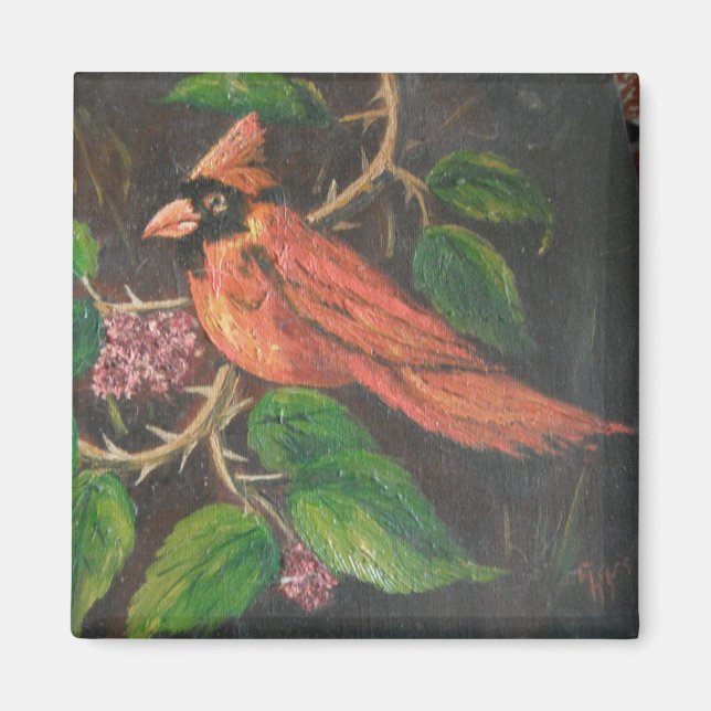 Magnet Ann Hayes Painting Kardinal (Vorne)