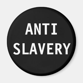 Magnet Anti Sklaverei Black