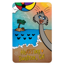 Magnet Art - Straußenfotobomber - Buellton.Art